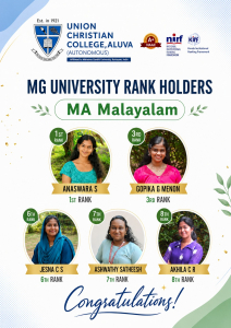 Congratulations to the Rank Holders